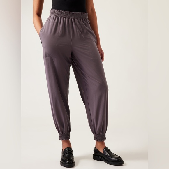 Athleta Savannah Jogger Pants Dusk Violet Purple Size 12 - Picture 1 of 8
